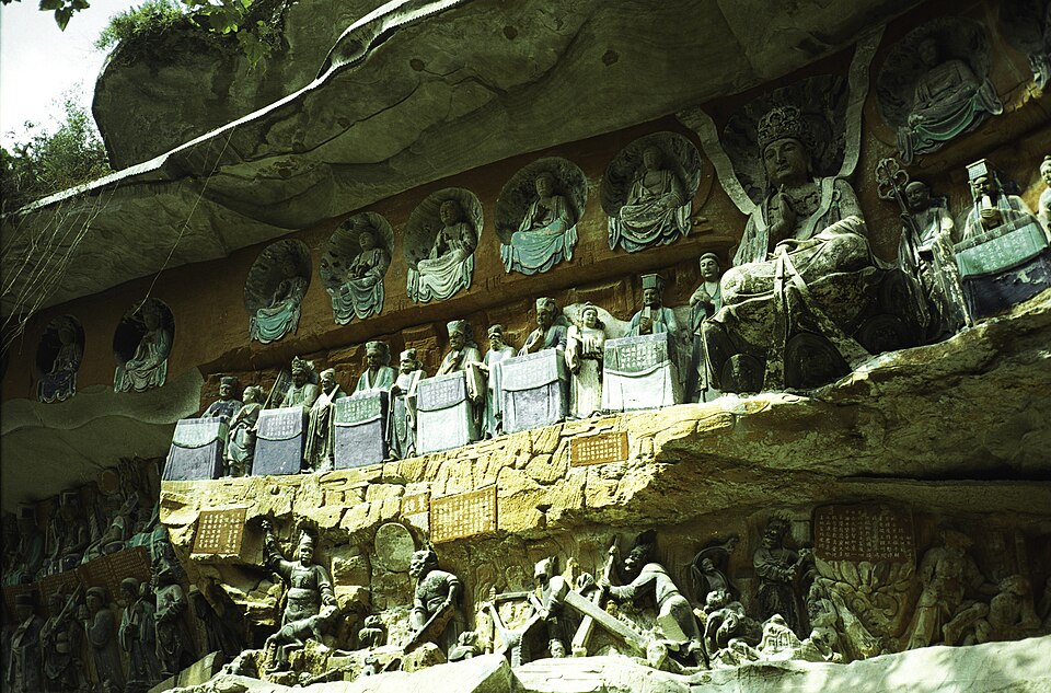 Historic stone figures at Baodingshan in 2006