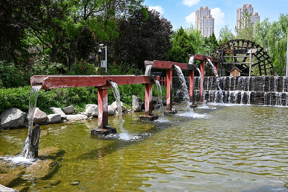 Lanzhou Waterwheel Expo Park photographed in 2024