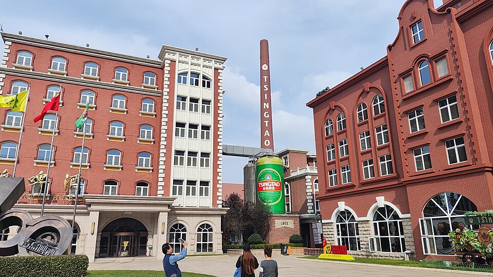 Red-brick buildings at Tsingtao Beer Museum in 2024