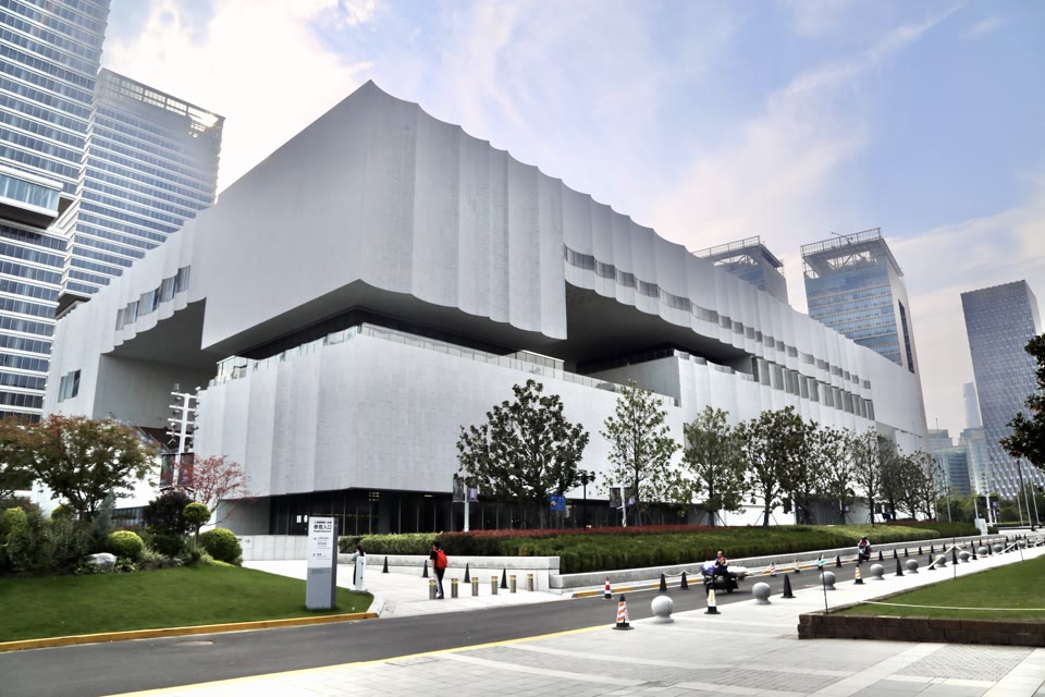 Shanghai Museum East building in 2024, not a repair workspace
